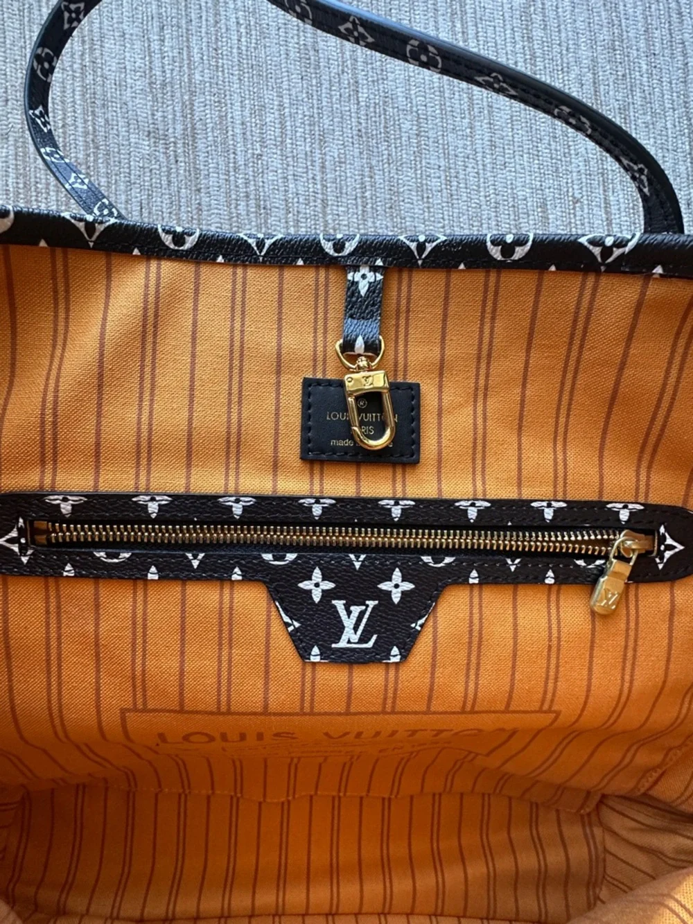 Louis Vuitton Black & Tan Monogram Neverfull GM Tote Giant Ltd Edition Jungle - Picture 13 of 16